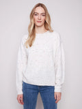 Braided Love Crew Neck Sweater - Ecru