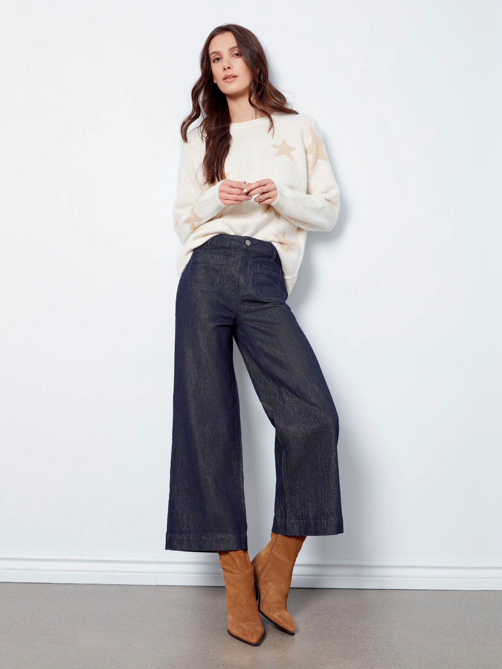 Star Jacquard Lurex Sweater - Stars